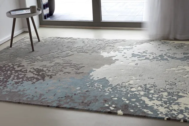 serge-lesage-crazed-onde-bleut-e-tapis-contemporain image 1